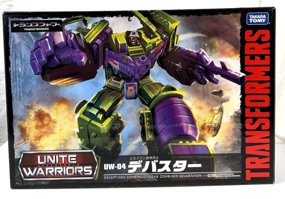 Takara Tomy Transformers Unite Warriors UW04 Devastator Complete w/ Box